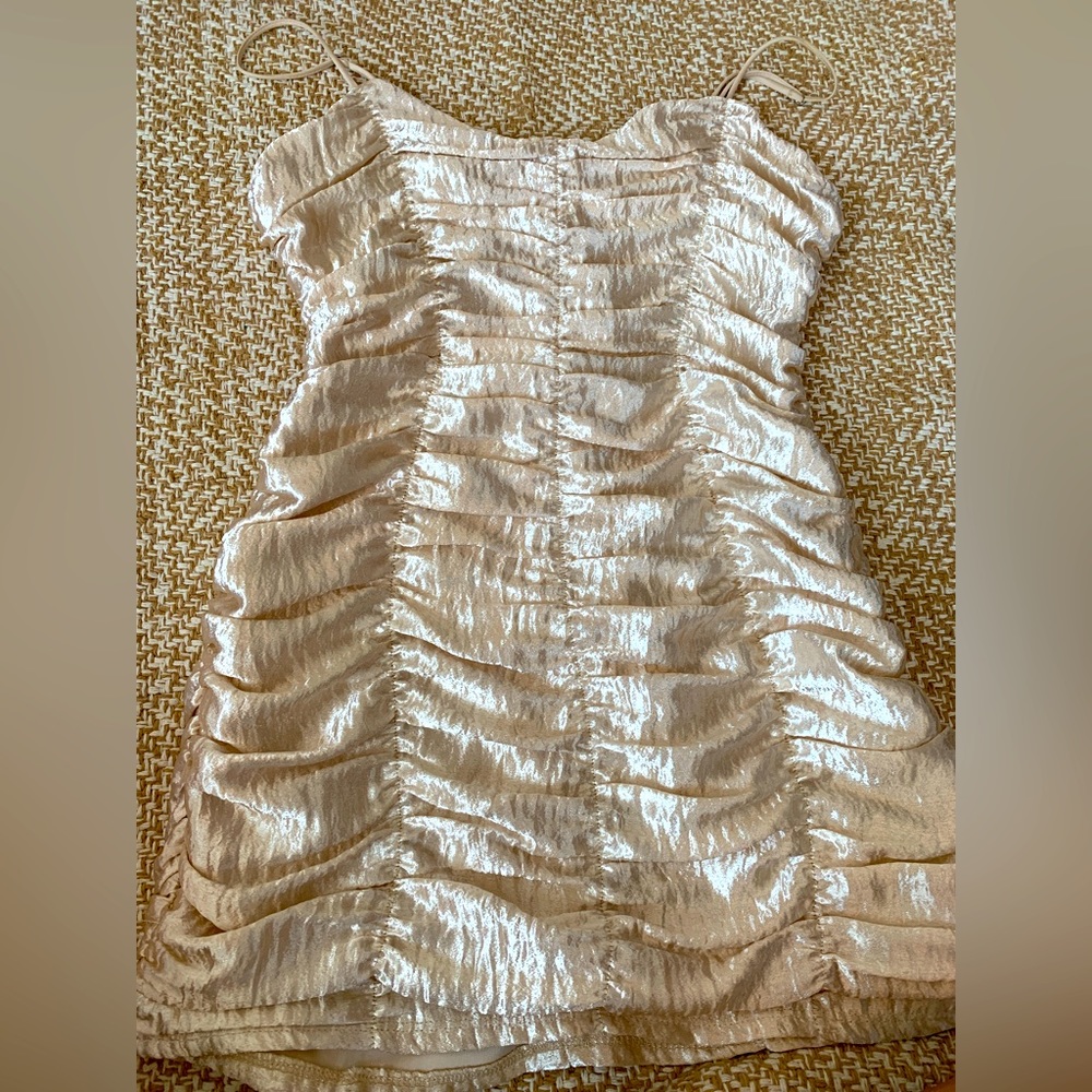 Lucy in the sky metallic mini dress